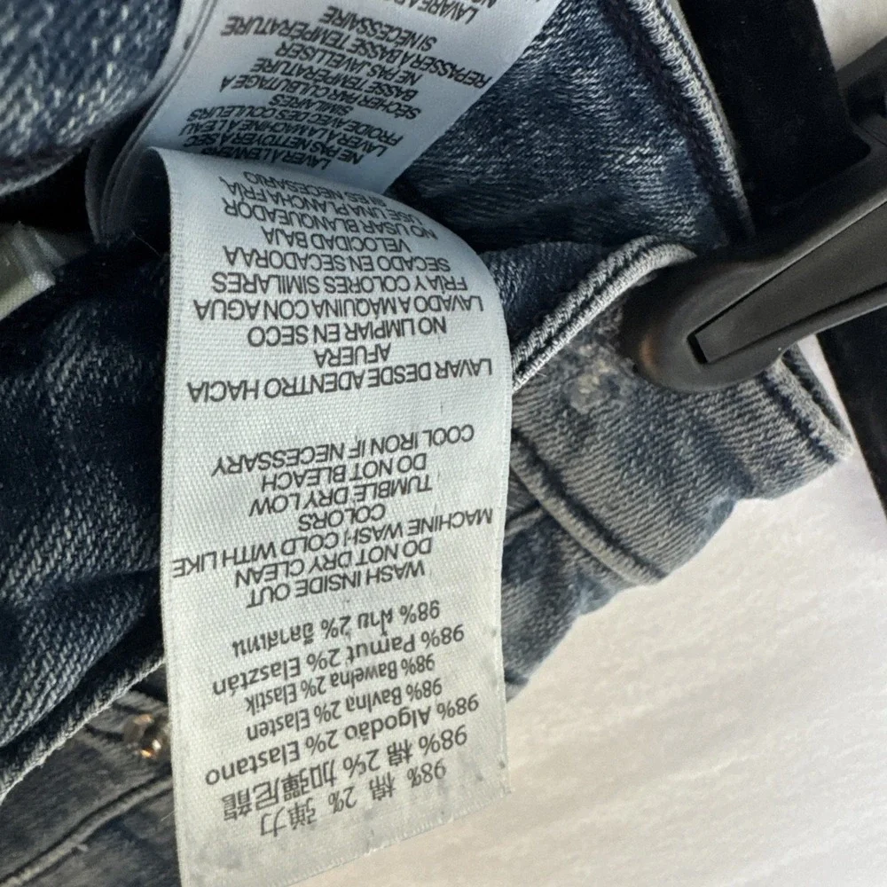 Michael Kors Womens Slim Fit Skinny Denim Jeans Blue Dark Wash Size 8